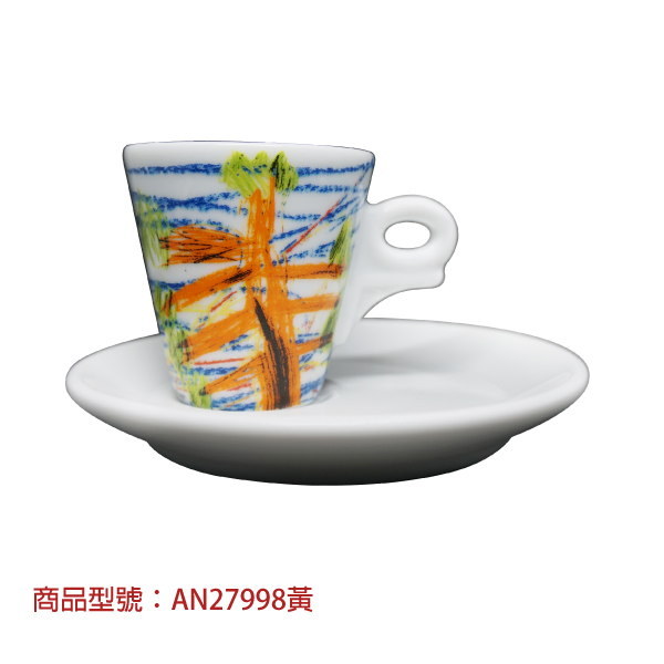 【d'ANCAP】稚趣濃縮杯組(2杯2盤) d’ANCAP,ANCAP,咖啡杯,瓷杯,義大利咖啡杯,濃縮杯,卡布杯,拿鐵杯,咖啡器具,義大利製造,老爸咖啡,咖啡,lebarcoffee,coffee