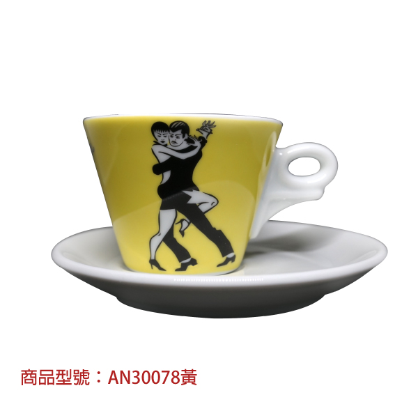【d'ANCAP】咖啡律動卡布杯組(2杯2盤) 老爸咖啡,杯子,瓷,咖啡,精品,濃縮,義大利,義式,咖啡豆,老爸咖啡 商城