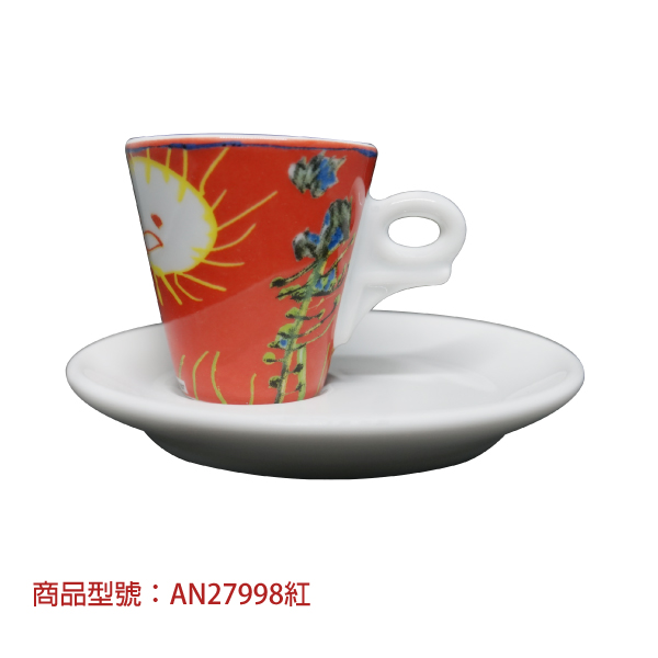 【d'ANCAP】稚趣濃縮杯組(2杯2盤) d’ANCAP,ANCAP,咖啡杯,瓷杯,義大利咖啡杯,濃縮杯,卡布杯,拿鐵杯,咖啡器具,義大利製造,老爸咖啡,咖啡,lebarcoffee,coffee