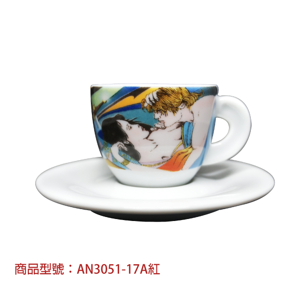 【d'ANCAP】亞瑟王濃縮杯組(2杯2盤) d’ANCAP,ANCAP,咖啡杯,瓷杯,義大利咖啡杯,濃縮杯,卡布杯,拿鐵杯,咖啡器具,義大利製造,老爸咖啡,咖啡,lebarcoffee,coffee
