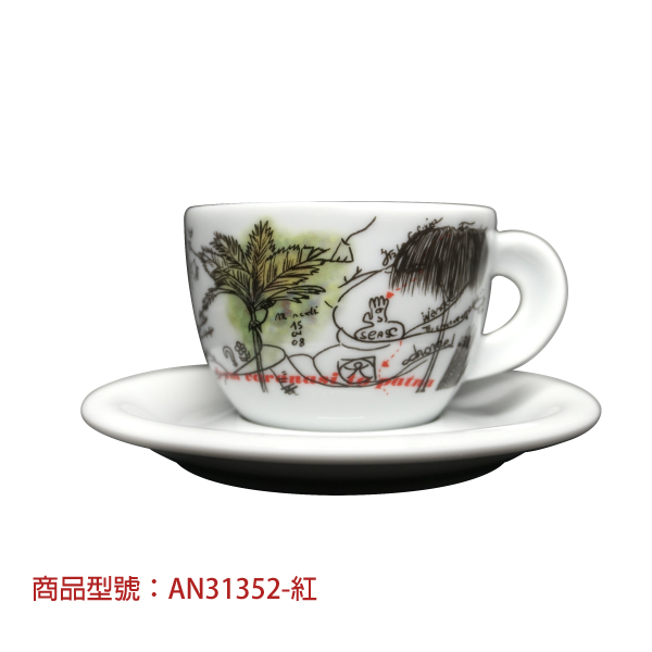 【d'ANCAP】旅遊手記卡布杯組(2杯2盤) d’ANCAP,ANCAP,咖啡杯,瓷杯,義大利咖啡杯,濃縮杯,卡布杯,拿鐵杯,咖啡器具,義大利製造,老爸咖啡,咖啡,lebarcoffee,coffee