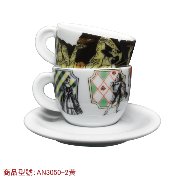 【d'ANCAP】愛情卡布杯組(2個2盤) d’ANCAP,ANCAP,咖啡杯,瓷杯,義大利咖啡杯,濃縮杯,卡布杯,拿鐵杯,咖啡器具,義大利製造,老爸咖啡,咖啡,lebarcoffee,coffee