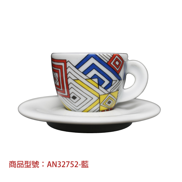  【d'ANCAP】彩色嘉年華濃縮杯組(2杯2盤) d’ANCAP,ANCAP,咖啡杯,瓷杯,義大利咖啡杯,濃縮杯,卡布杯,拿鐵杯,咖啡器具,義大利製造,老爸咖啡,咖啡,lebarcoffee,coffee