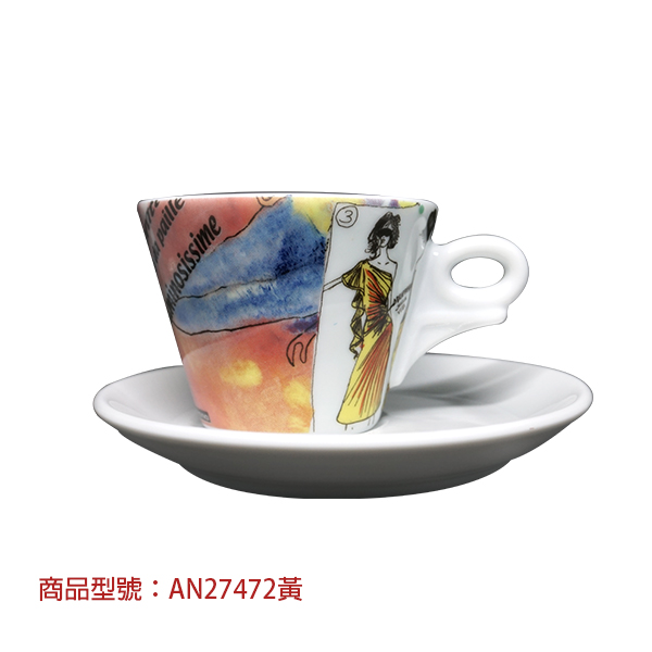 【d'ANCAP】義大利伸展台卡布杯組(2杯2盤) d’ANCAP,ANCAP,咖啡杯,瓷杯,義大利咖啡杯,濃縮杯,卡布杯,拿鐵杯,咖啡器具,義大利製造,老爸咖啡,咖啡,lebarcoffee,coffee