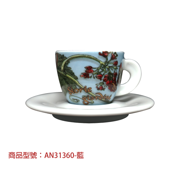 【d'ANCAP】秘密花園濃縮杯組(2杯2盤) d’ANCAP,ANCAP,咖啡杯,瓷杯,義大利咖啡杯,濃縮杯,卡布杯,拿鐵杯,咖啡器具,義大利製造,老爸咖啡,咖啡,lebarcoffee,coffee