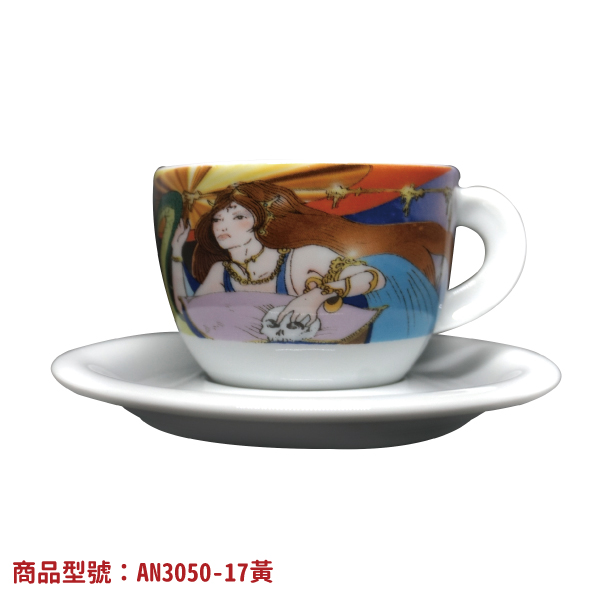 【d'ANCAP】亞瑟王卡布杯組(2杯2盤) d’ANCAP,ANCAP,咖啡杯,瓷杯,義大利咖啡杯,濃縮杯,卡布杯,拿鐵杯,咖啡器具,義大利製造,老爸咖啡,咖啡,lebarcoffee,coffee