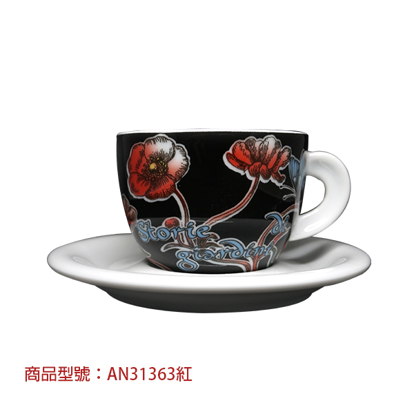 【d'ANCAP】秘密花園卡布杯組(2杯2盤) d’ANCAP,ANCAP,咖啡杯,瓷杯,義大利咖啡杯,濃縮杯,卡布杯,拿鐵杯,咖啡器具,義大利製造,老爸咖啡,咖啡,lebarcoffee,coffee