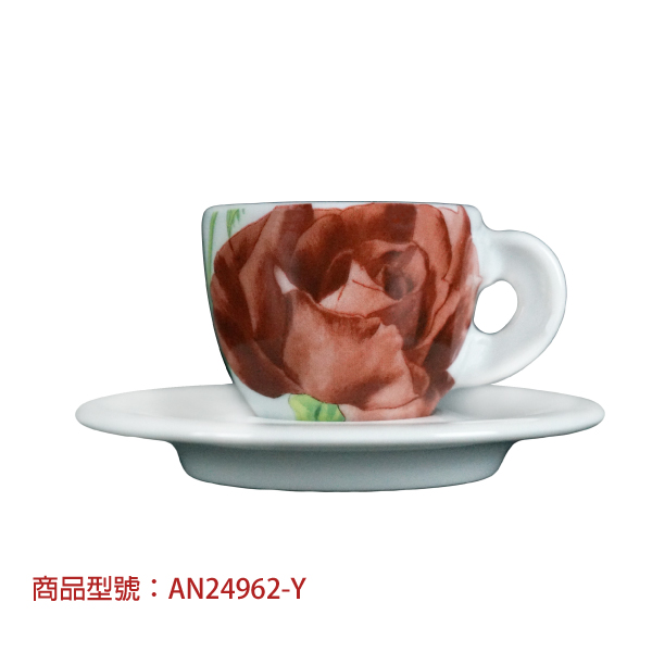 【d'ANCAP】玫瑰濃縮杯組(2杯2盤) d’ANCAP,ANCAP,咖啡杯,瓷杯,義大利咖啡杯,濃縮杯,卡布杯,拿鐵杯,咖啡器具,義大利製造,老爸咖啡,咖啡,lebarcoffee,coffee