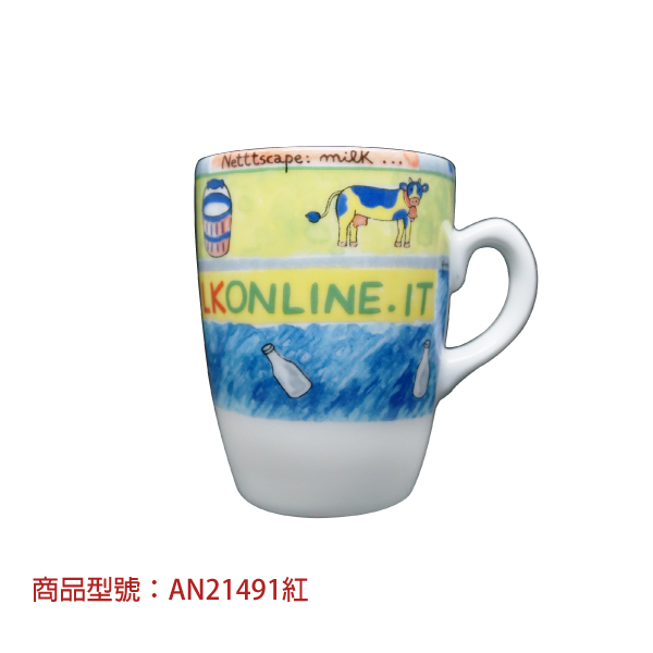 【d'ANCAP】Milk online 馬克杯(2杯) d’ANCAP,ANCAP,馬克杯,瓷杯,義大利杯子義大利製造,老爸咖啡,咖啡,lebarcoffee,coffee