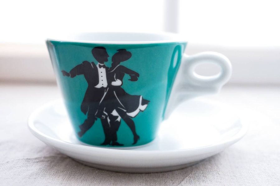 【d'ANCAP】咖啡律動卡布杯組(2杯2盤) 老爸咖啡,杯子,瓷,咖啡,精品,濃縮,義大利,義式,咖啡豆,老爸咖啡 商城
