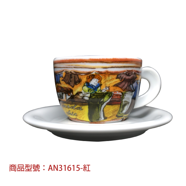 【d'ANCAP】生活市集卡布杯組(2杯2盤) d’ANCAP,ANCAP,咖啡杯,瓷杯,義大利咖啡杯,濃縮杯,卡布杯,拿鐵杯,咖啡器具,義大利製造,老爸咖啡,咖啡,lebarcoffee,coffee