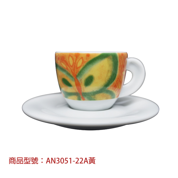 【d'ANCAP】向日葵濃縮杯組(2杯2盤) d’ANCAP,ANCAP,咖啡杯,瓷杯,義大利咖啡杯,濃縮杯,卡布杯,拿鐵杯,咖啡器具,義大利製造,老爸咖啡,咖啡,lebarcoffee,coffee