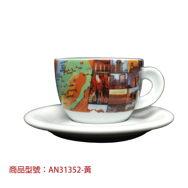 【d'ANCAP】旅遊手記卡布杯組(2杯2盤) d’ANCAP,ANCAP,咖啡杯,瓷杯,義大利咖啡杯,濃縮杯,卡布杯,拿鐵杯,咖啡器具,義大利製造,老爸咖啡,咖啡,lebarcoffee,coffee