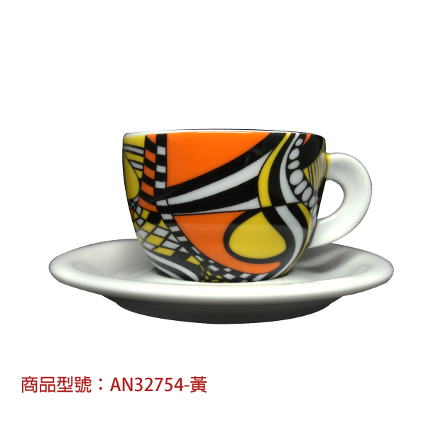 【d'ANCAP】彩色嘉年華卡布杯組(2杯2盤) d’ANCAP,ANCAP,咖啡杯,瓷杯,義大利咖啡杯,濃縮杯,卡布杯,拿鐵杯,咖啡器具,義大利製造,老爸咖啡,咖啡,lebarcoffee,coffee