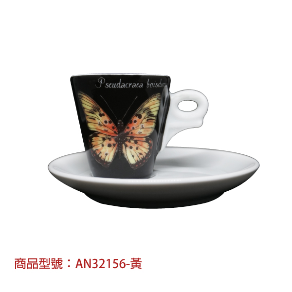 【d'ANCAP】奇幻蝴蝶濃縮杯組(2杯2盤) d’ANCAP,ANCAP,咖啡杯,瓷杯,義大利咖啡杯,濃縮杯,卡布杯,拿鐵杯,咖啡器具,義大利製造,老爸咖啡,咖啡,lebarcoffee,coffee