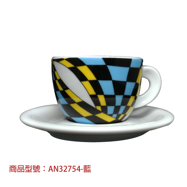 【d'ANCAP】彩色嘉年華卡布杯組(2杯2盤) d’ANCAP,ANCAP,咖啡杯,瓷杯,義大利咖啡杯,濃縮杯,卡布杯,拿鐵杯,咖啡器具,義大利製造,老爸咖啡,咖啡,lebarcoffee,coffee