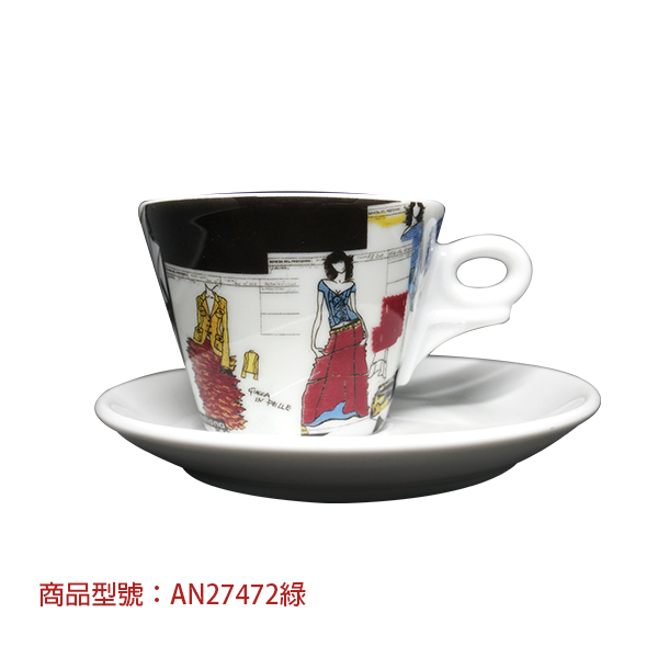 【d'ANCAP】義大利伸展台卡布杯組(2杯2盤) d’ANCAP,ANCAP,咖啡杯,瓷杯,義大利咖啡杯,濃縮杯,卡布杯,拿鐵杯,咖啡器具,義大利製造,老爸咖啡,咖啡,lebarcoffee,coffee