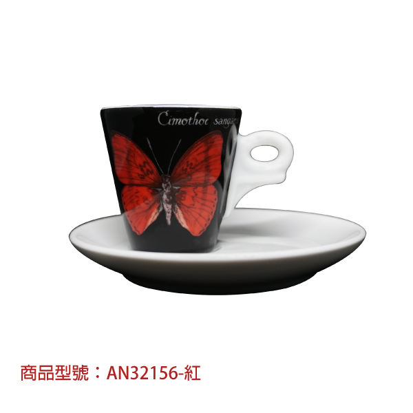 【d'ANCAP】奇幻蝴蝶濃縮杯組(2杯2盤) d’ANCAP,ANCAP,咖啡杯,瓷杯,義大利咖啡杯,濃縮杯,卡布杯,拿鐵杯,咖啡器具,義大利製造,老爸咖啡,咖啡,lebarcoffee,coffee