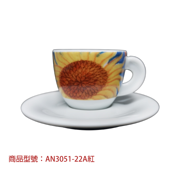 【d'ANCAP】向日葵濃縮杯組(2杯2盤) d’ANCAP,ANCAP,咖啡杯,瓷杯,義大利咖啡杯,濃縮杯,卡布杯,拿鐵杯,咖啡器具,義大利製造,老爸咖啡,咖啡,lebarcoffee,coffee
