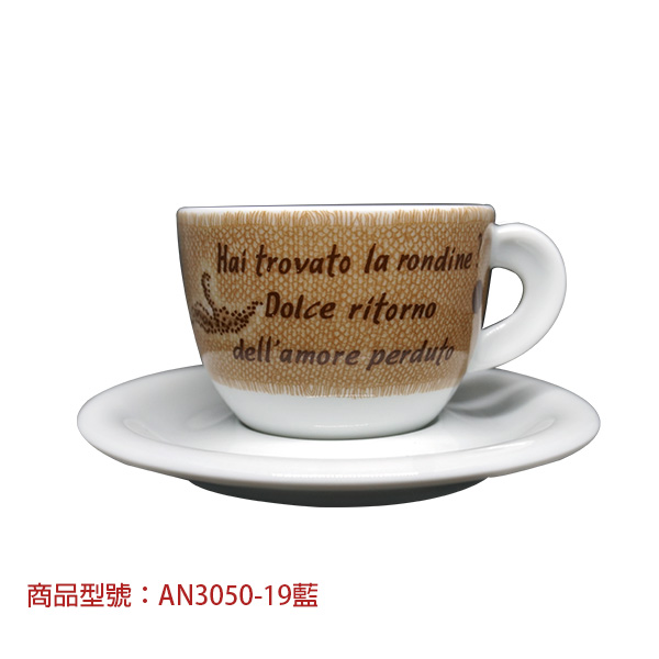 【d'ANCAP】咖啡預言卡布杯組(2杯2盤) d’ANCAP,ANCAP,咖啡杯,瓷杯,義大利咖啡杯,濃縮杯,卡布杯,拿鐵杯,咖啡器具,義大利製造,老爸咖啡,咖啡,lebarcoffee,coffee