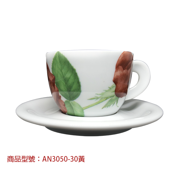 【d'ANCAP】玫瑰卡布杯組(2杯2盤) d’ANCAP,ANCAP,咖啡杯,瓷杯,義大利咖啡杯,濃縮杯,卡布杯,拿鐵杯,咖啡器具,義大利製造,老爸咖啡,咖啡,lebarcoffee,coffee