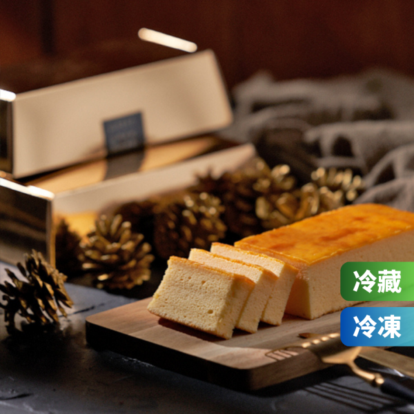 金磚岩燒乳酪蛋糕1盒(無提袋) 蛋糕；鈔票；岩燒；蜂蜜