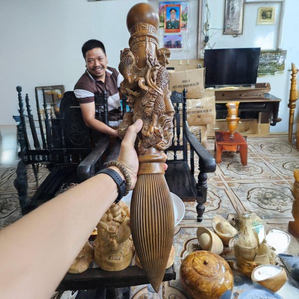 【早鳥預購】越南肖楠大龍筆 15*15*70公分 限時優惠價 預計6月中旬出貨 