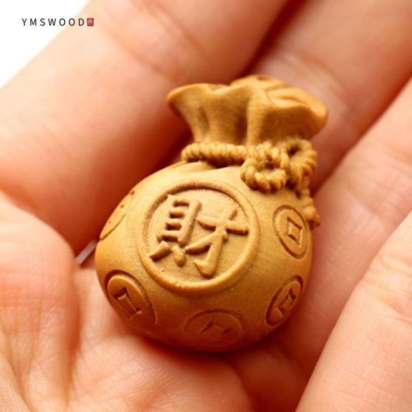 原木香 澳洲老山檀香迷你藝品 公仔 Q版 藝品 澳洲老山檀香 財神 觀音 地藏王 福袋 金剛杵 貔貅 小神仙 招財 平安 學業 