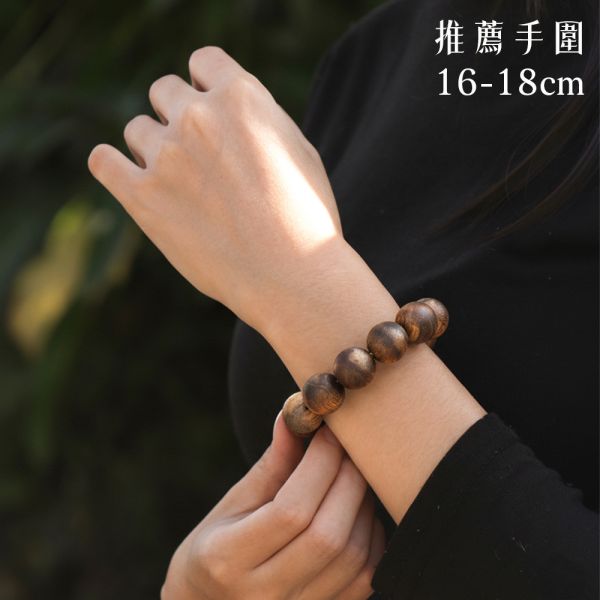 原木香 【限量7條】限時3天優惠 黃金綠棋楠沉香手串 超重油 圓珠款 15mm(15顆) 16g 清涼甜香 手串 沉香 沉香手串 棋楠 奇楠 提神醒腦 避邪 除障 淨化磁場 安神 定心 提升正能量 