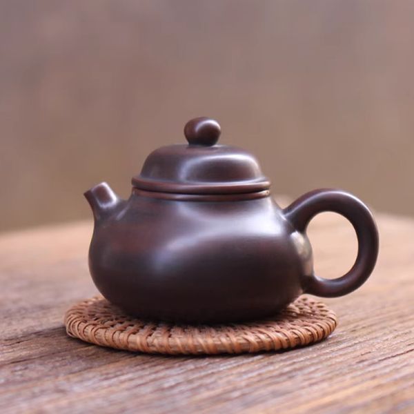 原木香 坭興陶 財神壺 約150ml 陶具 陶瓷 茶具 茶壺 陶藝 藝品 手工茶壺  招財 開運 聚財 聚財  風水 財位 引財氣 坭興陶,財神壺,陶具,陶瓷,茶具,茶壺,陶藝,藝品,手工茶壺