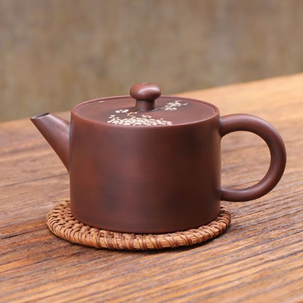 原木香 坭興陶 梅雪金湯壺 約200ml 陶具 陶瓷 茶具 茶壺 陶藝 藝品 手工茶壺  招財 開運 聚財 聚財  風水 財位 引財氣 坭興陶,梅雪金湯壺,陶具,陶瓷,茶具,茶壺,陶藝,藝品,手工茶壺