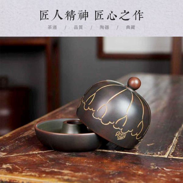 原木香 坭興陶 財源滾滾杯 約100ml 茶具 茶杯 茶壺 陶具 陶瓷 陶藝 陶器 手工製 養茶 紫泥 白泥  招財 開運 聚財 風水 財位 引財氣 坭興陶,手工,陶具,陶瓷,陶器,茶杯,茶具,茶壺,陶壺,手工茶壺,招財 開運,聚財,聚財,風水,財位,引財氣