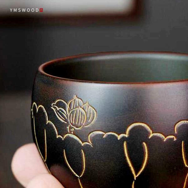 原木香 坭興陶 財源滾滾杯 約100ml 茶具 茶杯 茶壺 陶具 陶瓷 陶藝 陶器 手工製 養茶 紫泥 白泥  招財 開運 聚財 風水 財位 引財氣 坭興陶,手工,陶具,陶瓷,陶器,茶杯,茶具,茶壺,陶壺,手工茶壺,招財 開運,聚財,聚財,風水,財位,引財氣