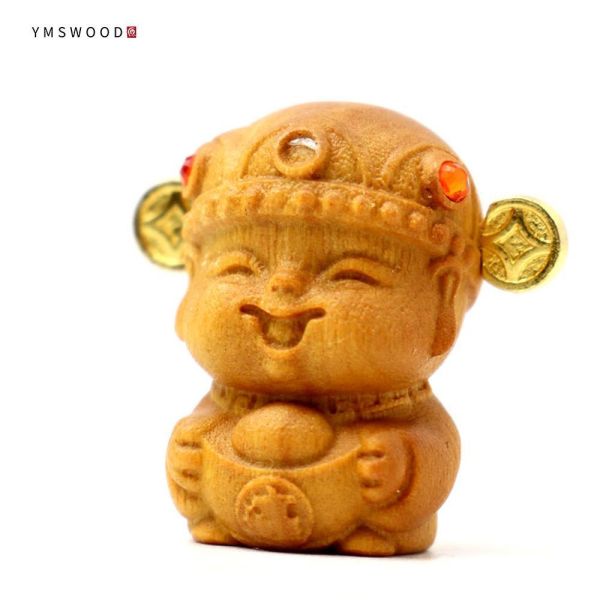 原木香 澳洲老山檀香迷你藝品 公仔 Q版 藝品 澳洲老山檀香 財神 觀音 地藏王 福袋 金剛杵 貔貅 小神仙 招財 平安 學業 