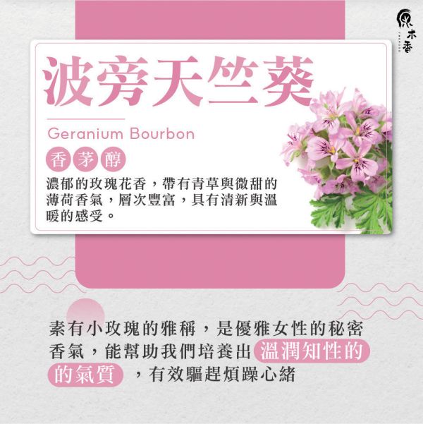 原木香 波旁天竺葵精油 (10ml/瓶/埃及) 有小玫瑰的雅稱 優雅女生必備香氣 花香調 平衡之油 COA認證 單方精油 純精油 純天然 薰香 擴香 泡澡 調和 調香 穩定情緒 紓解壓力 肌膚保養 療癒身心 解壓 舒壓 心靈平和 減輕焦慮 香氛精油 精油擴香 天然精油