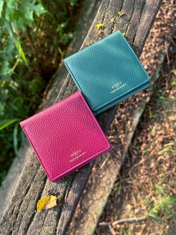 【限時預購】MS繽紛派對義大利皮革短夾 