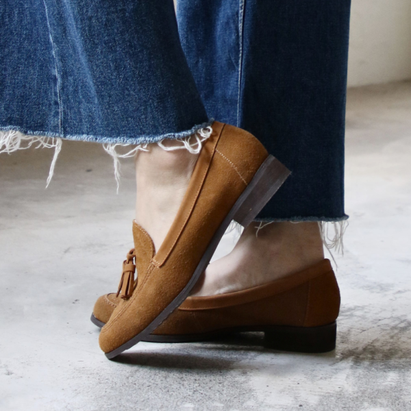 【接單手工製】大人休閒感輕量流蘇樂福鞋 