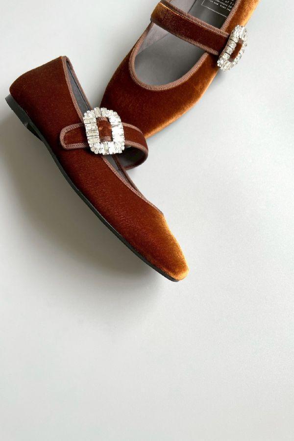 【現貨】【栗棕】世界系列_晴雨兩穿_日本製滾邊鑽扣瑪莉珍鞋 