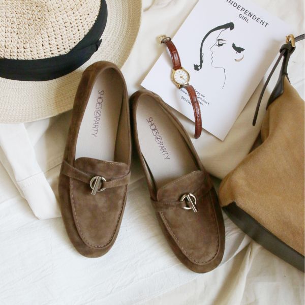 【接單手工製】世界系列_圓方楦精品等級羊絨鎖頭樂福便鞋 