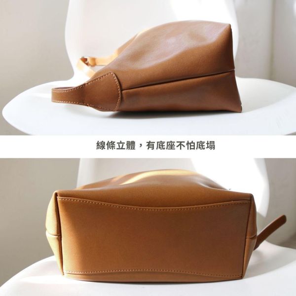 【限量3個現貨】焦糖棕肩側背包 