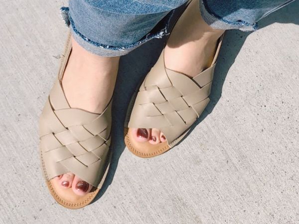 【接單手工製】世界系列_日本製Recipe魚口設計編織涼鞋 