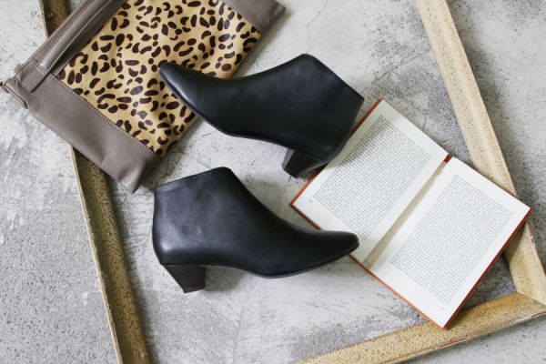 【試穿鞋福利】柔軟綿羊皮低跟短靴 