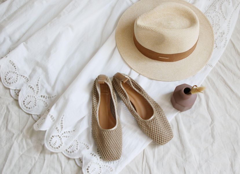 【世界系列】京都網編透氣方頭便鞋 