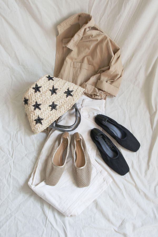 【世界系列】京都網編透氣方頭便鞋 