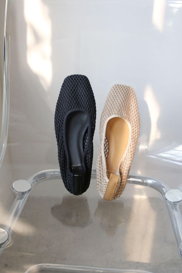 【世界系列】京都網編透氣方頭便鞋 