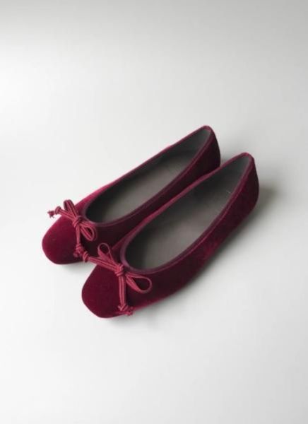 世界系列【絨酒紅】日本製小方頭芭蕾舞鞋(DALI) 