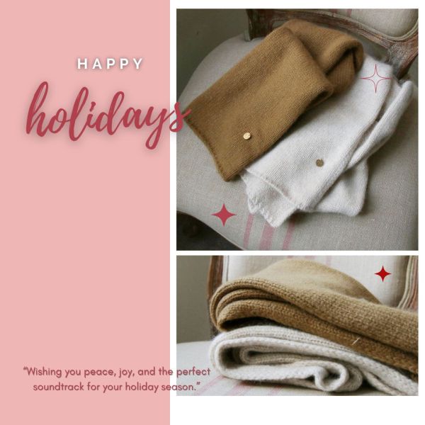 【預購】短版混兔毛圍巾 