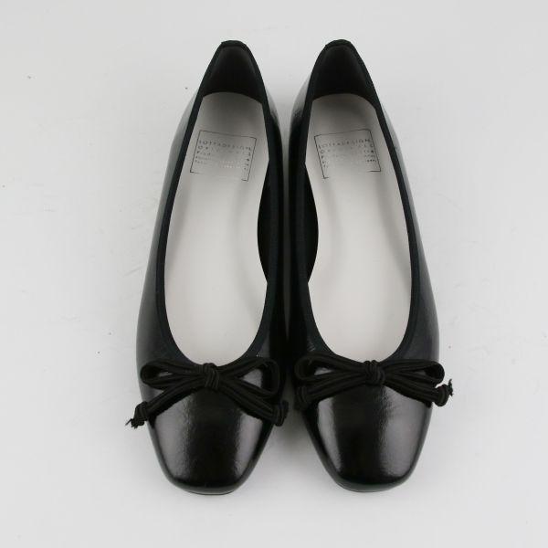 【現貨】【皺黑鏡】DALI日本製晴雨兩穿小方頭芭蕾舞鞋 