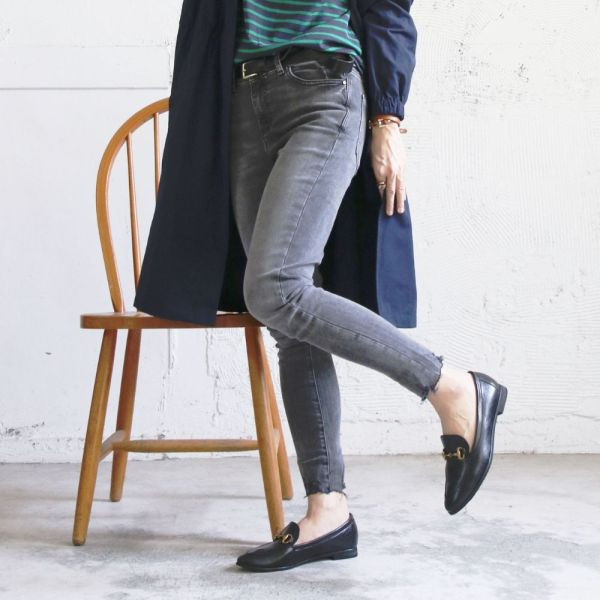 【最後一雙】【駝245】古典精品羊皮鍊條樂福鞋 