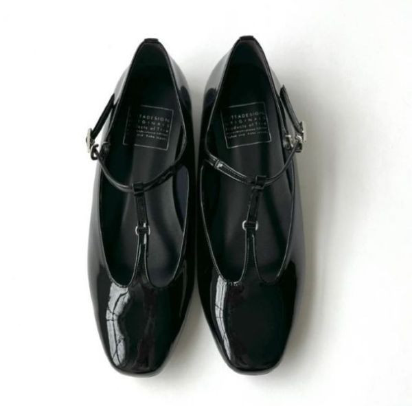 【最後一雙】世界系列_日本製_小方頭T字帶便鞋 